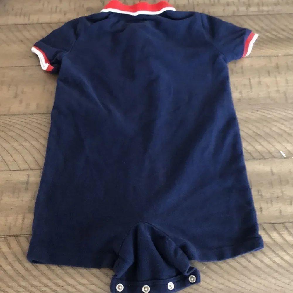 Ralph Lauren Unisex Nautical Vibe 💯 Cotton Onesie Number 3
